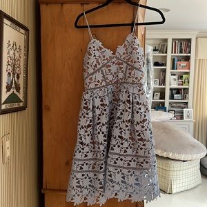Self Portrait light blue azaelea dress size 6